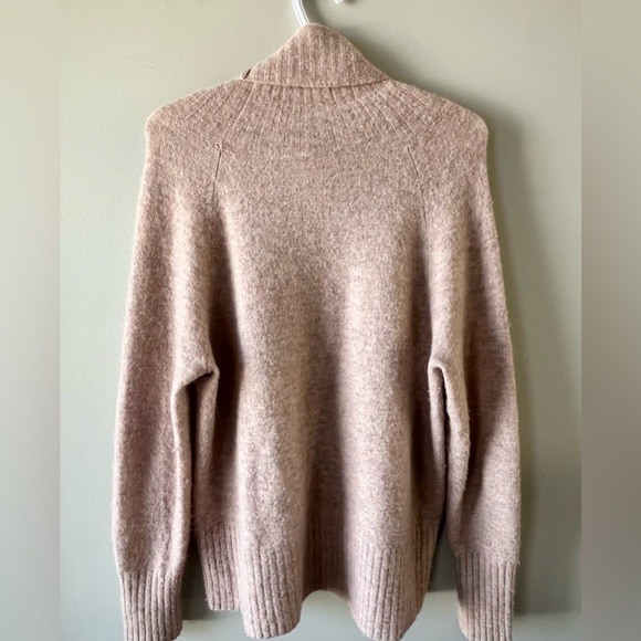 Aritzia The Group Babaton Plutarch Sweater Dusty Rose SM Wool/Alpaca Cowl Neck - Picture 9 of 11
